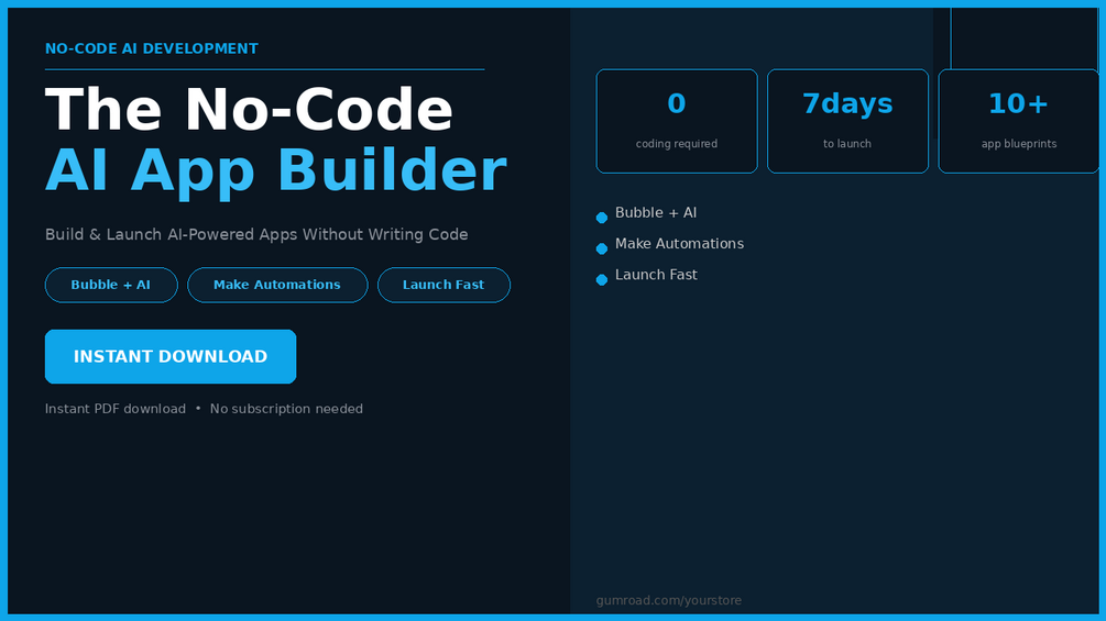 The No-Code AI App Builder