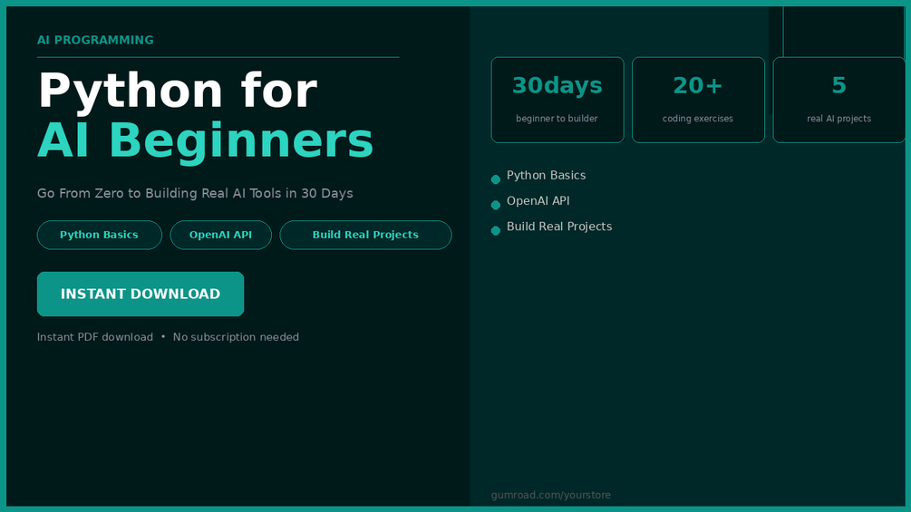 Python for AI Beginners