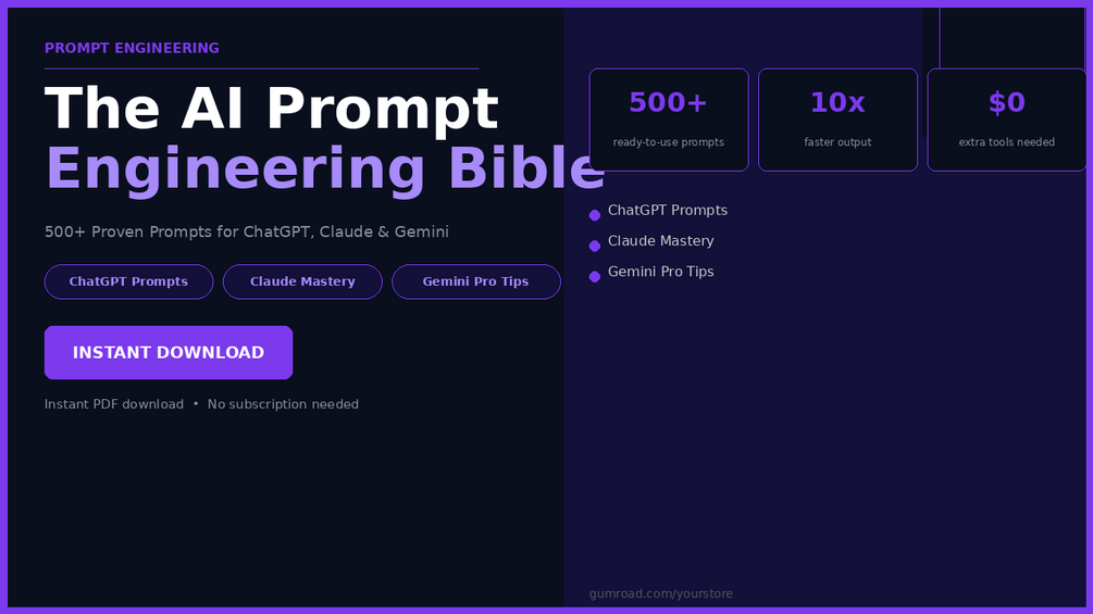The AI Prompt Engineering Bible